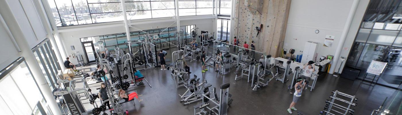An overview of the Fitness Area at the Trent Athletics Centre