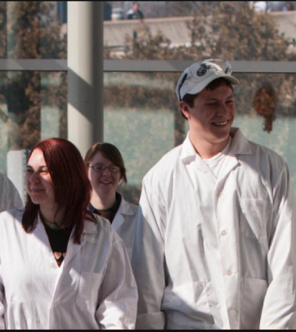 students in labcoats
