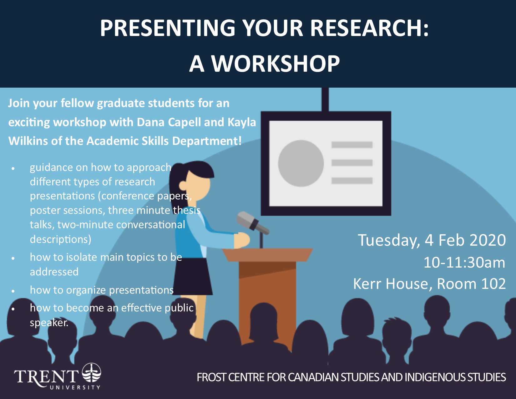 "Presenting Your Research: A Workshop" 4 February 2020
