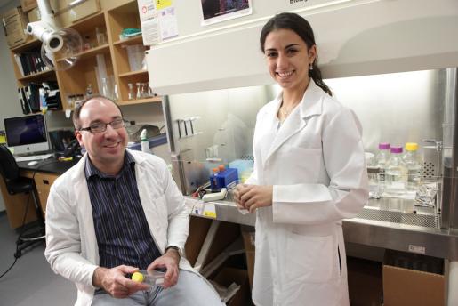 Dr. Craig Brunetti, director of the Environmental and Life Sciences Program and Andressa Lacerda