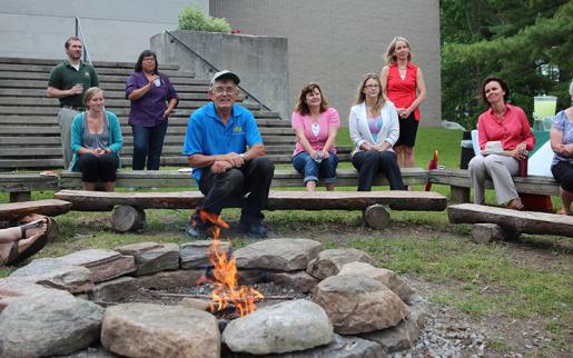 Campfire Circle Named for Long-Serving Trent Athletics Employee