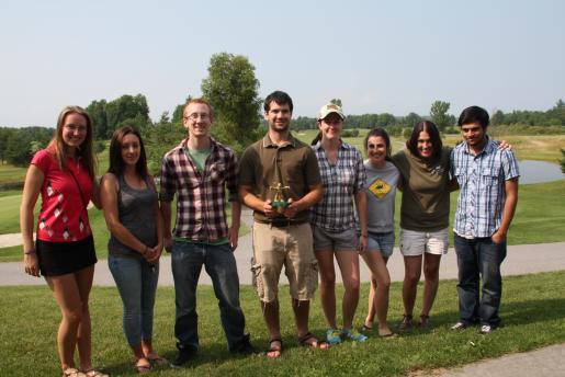 Business student organizers of the golf tournament in support of Kawartha Turtle Trauma Centre