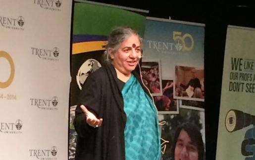 World-Renowned Environmentalist Dr. Vandana Shiva Visits Trent 