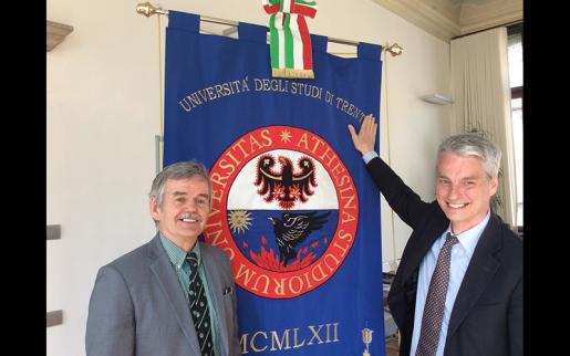 President Groarke Explores Partnership Opportunities at University of Trento, Italy