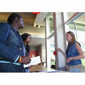 Trent students visit the Work/Study Abroad Fair at Gzowski College