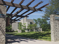 Champlain College courtyard