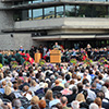 Class of 2013 convocation ceremonies on the podium