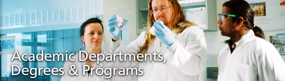 Academic Departments - Three people in a lab