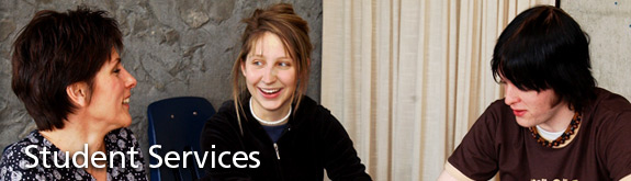 Student Services - Three people talking