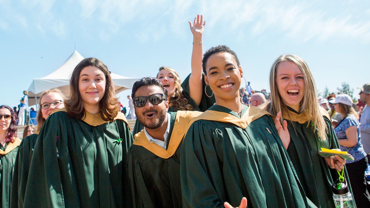 Trent University students excited at convocation
