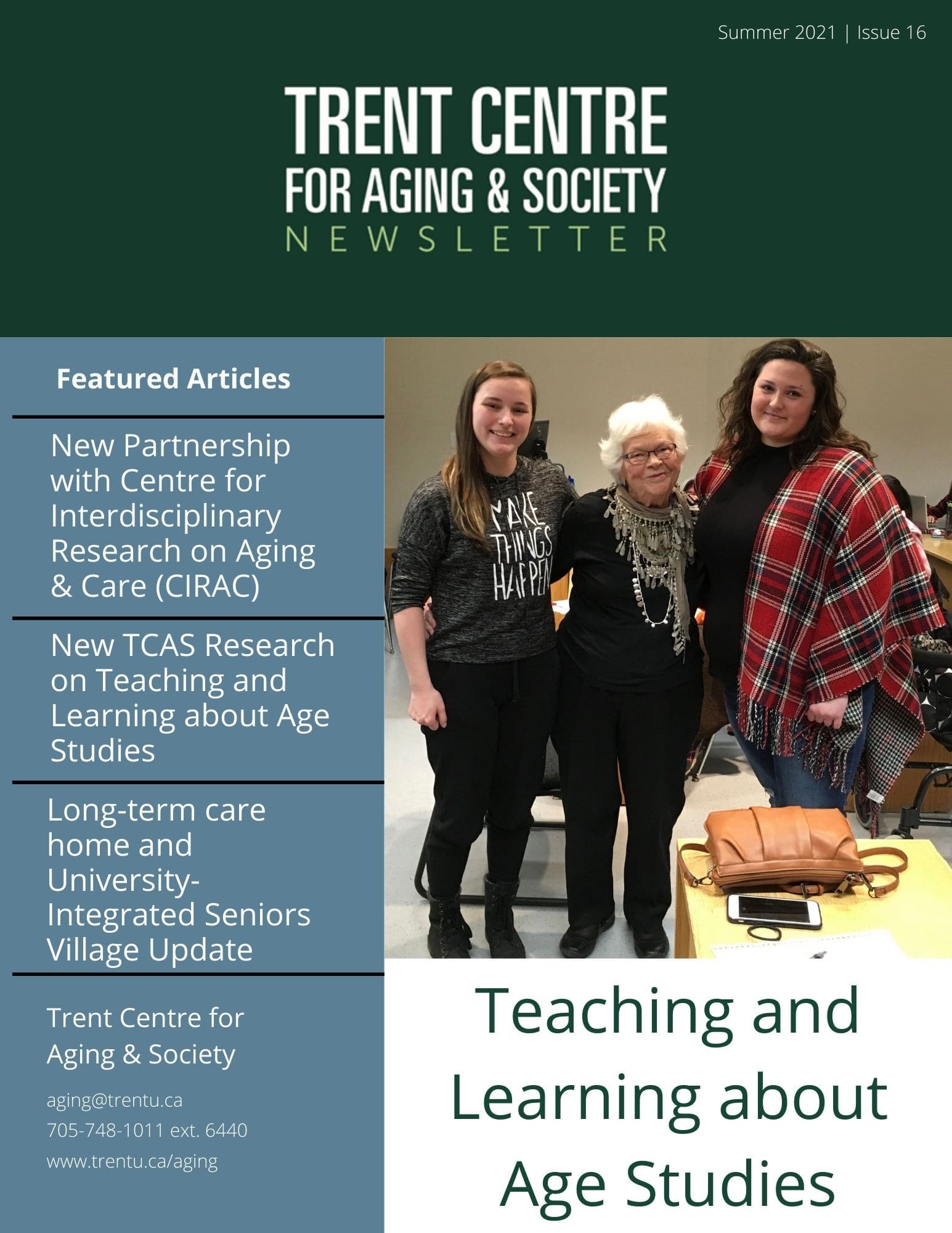 Trent Centre for Aging & Society - Teaching and Learning about Age Studies