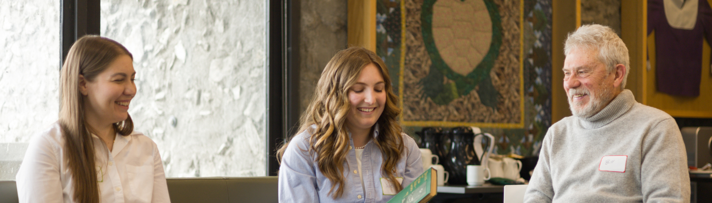 Intergenerational coffee hour banner