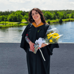 Erika at her convocation