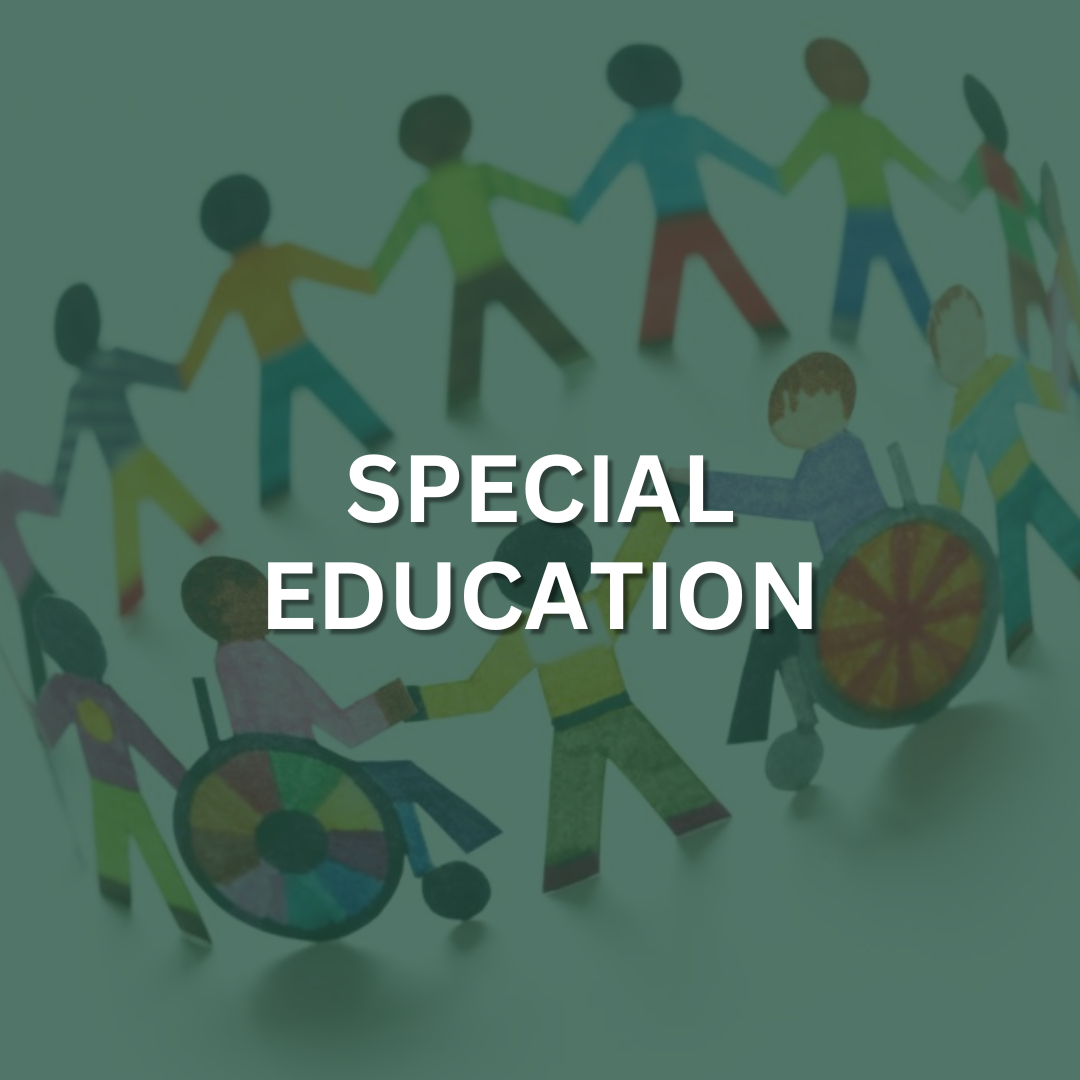 Paper craft of people joining hands, some in wheelchairs