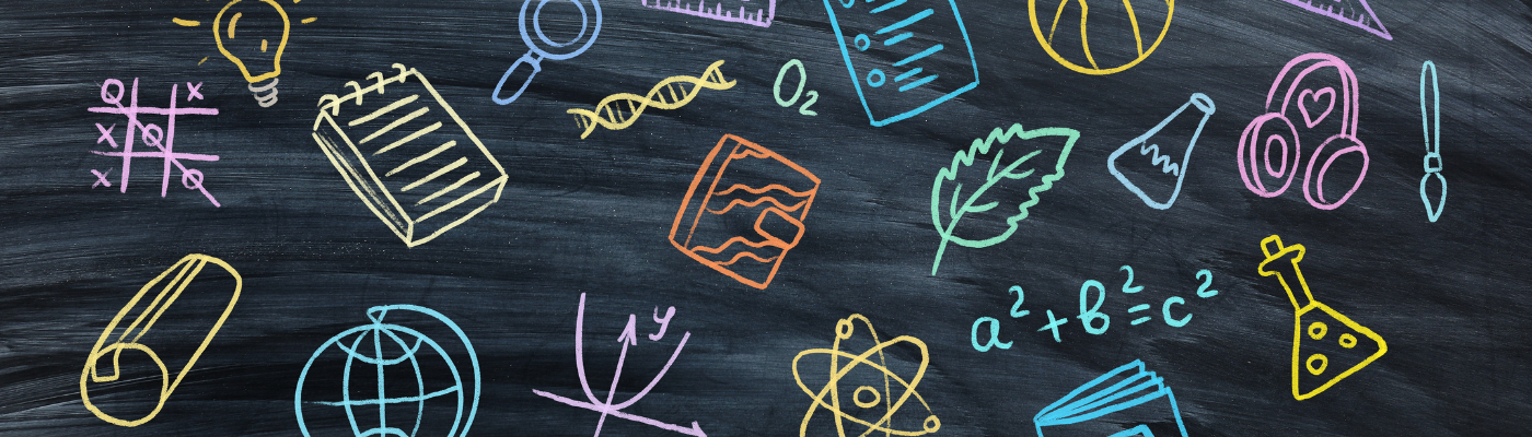 Drawings of different subject icons