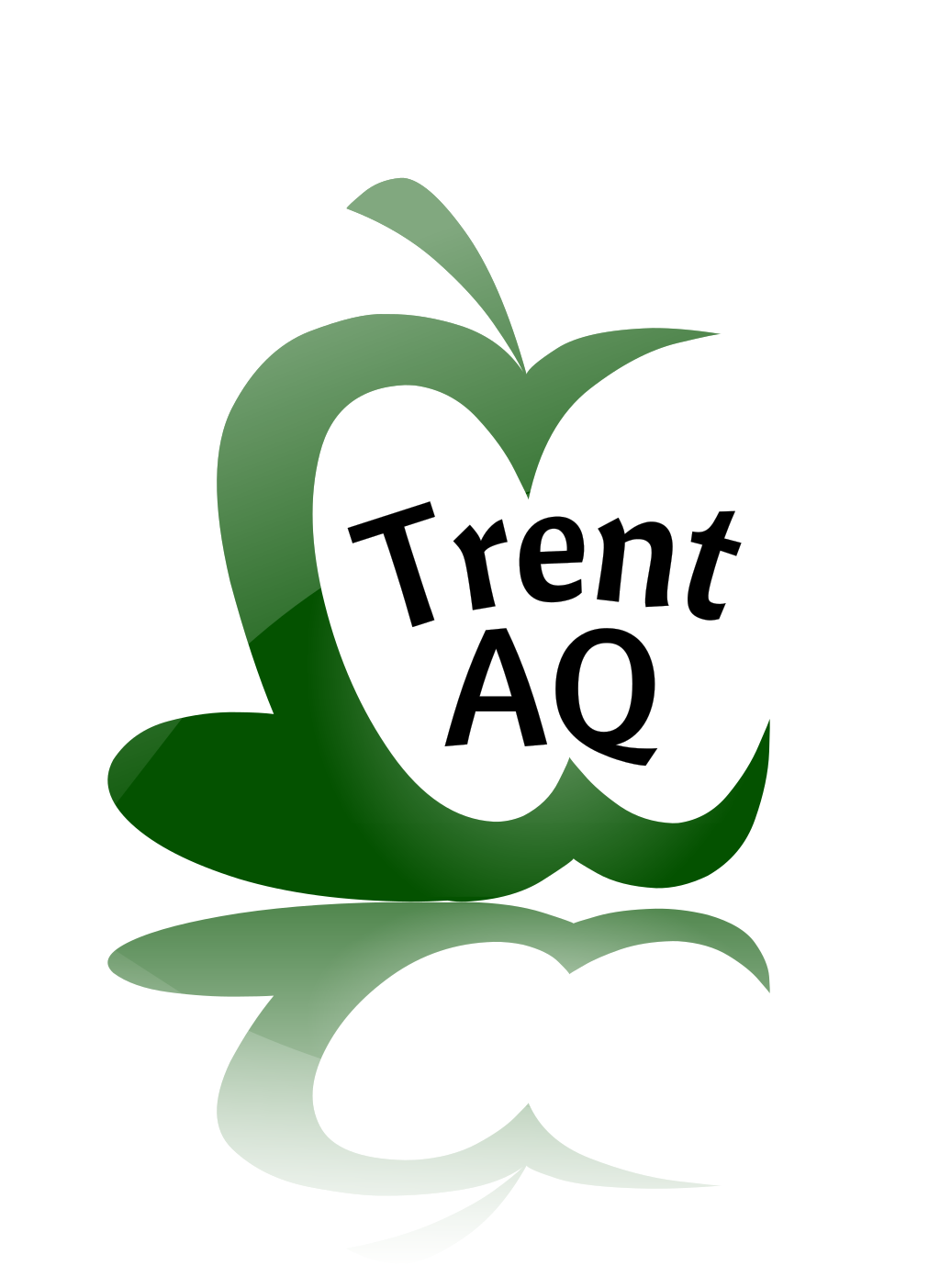 "Green apple with Trent AQ in the middle"