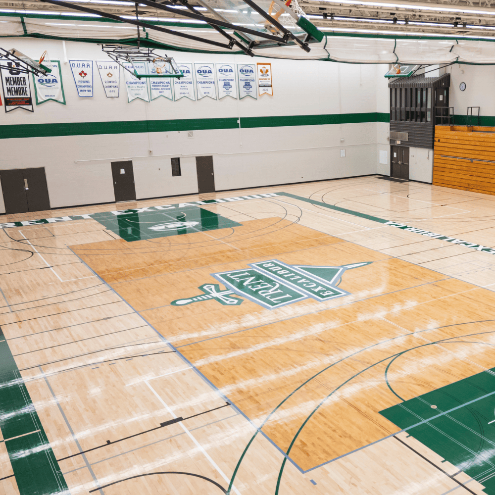 Wide view of the gym at the AC