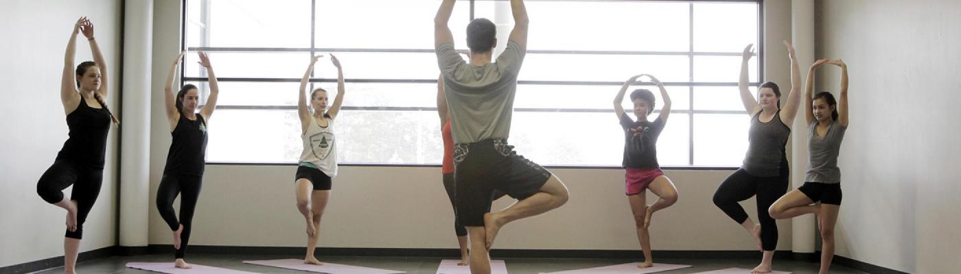 Yoga class in Fitness Studio 2
