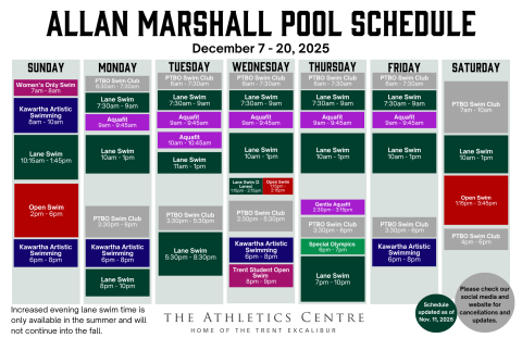 Dec 7 - Dec 20 Schedule