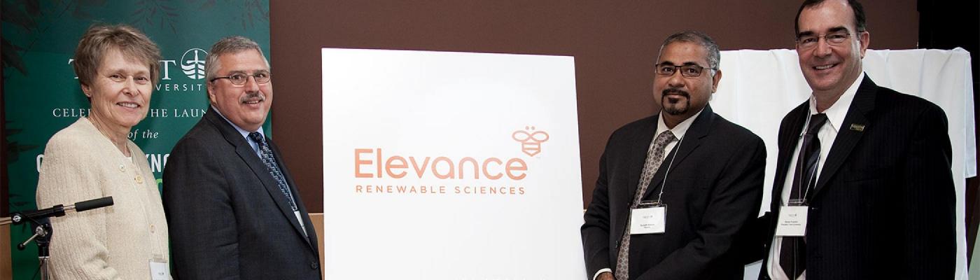 Dr. Suresh with members of Elevance Renewable Sciences Inc.