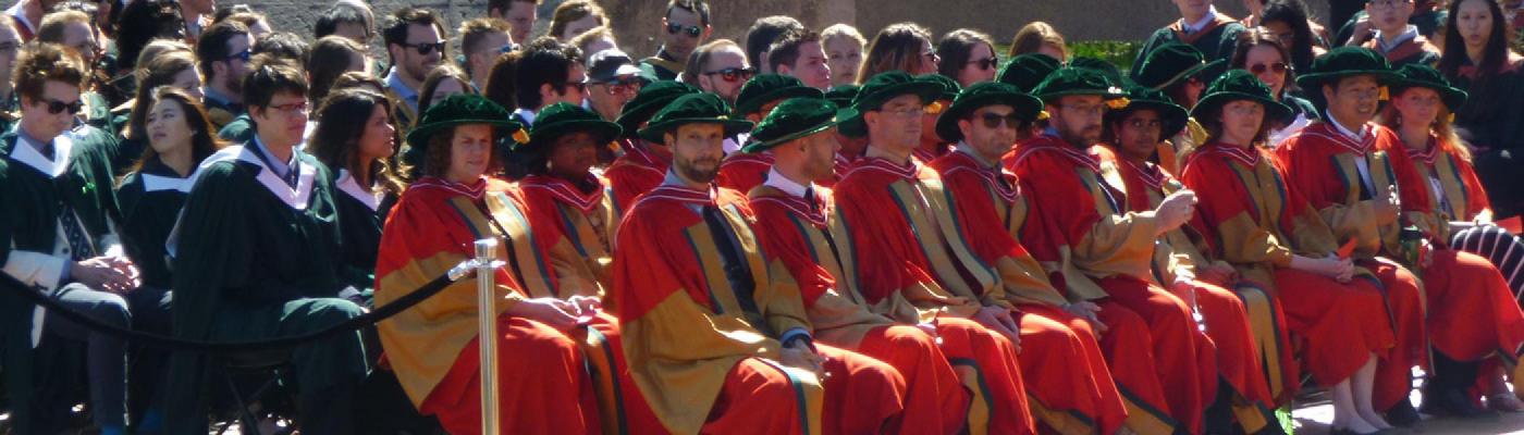 Students gathered for convocation in 2016