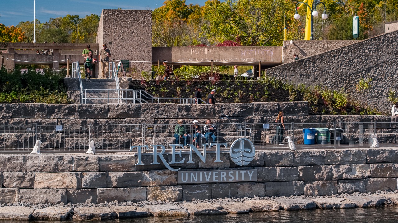 A view of the new shoreline Trent sign