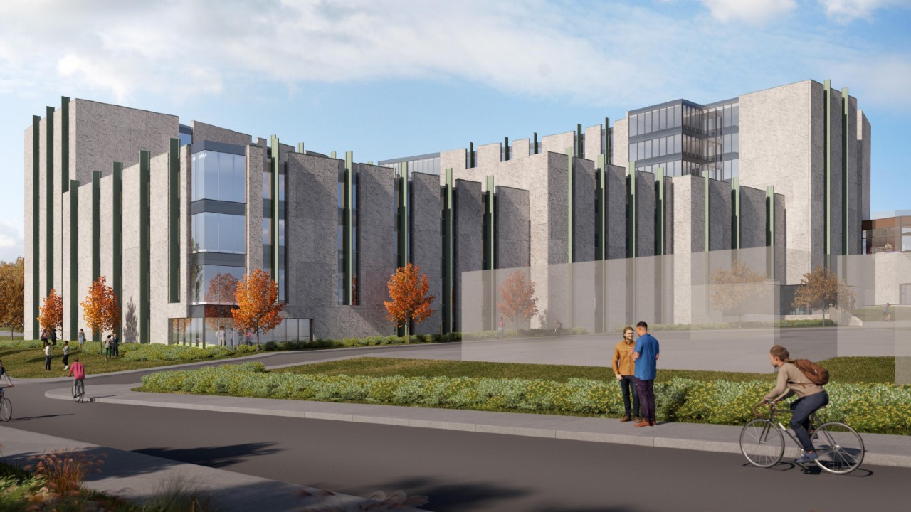 Gidigaa Migizi College viewed from the Otonabee River