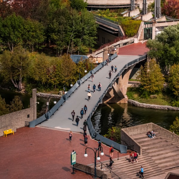 An aerial view of the Faryon Bridhe