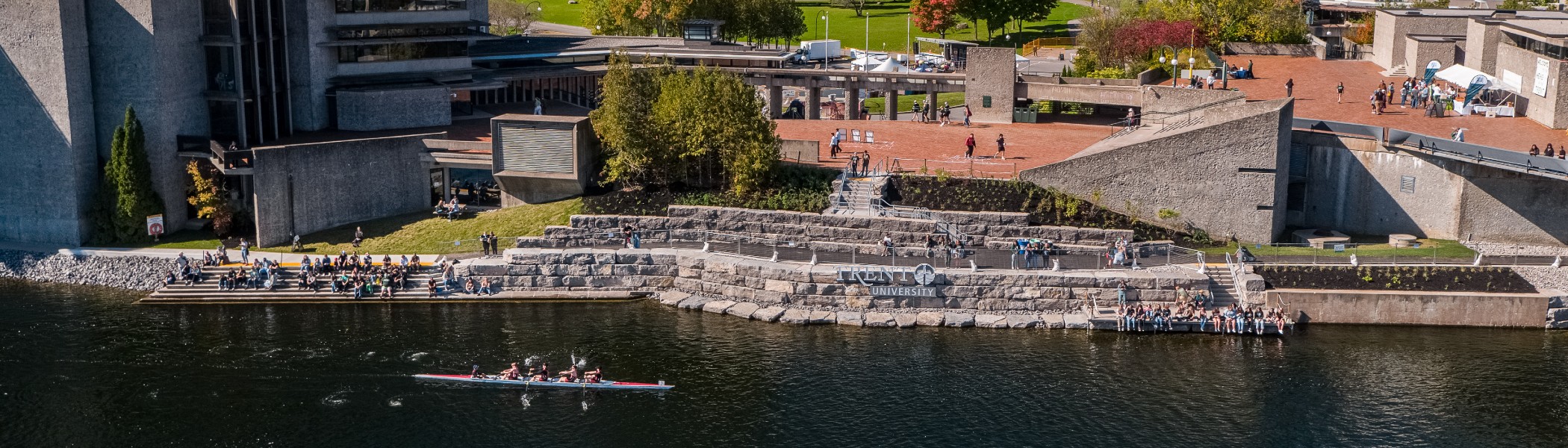 The restored Otonabee River shoreline
