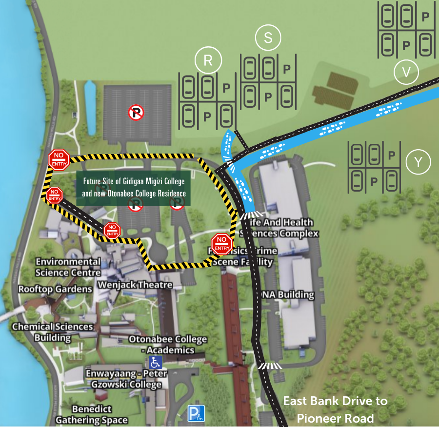 map of construction site