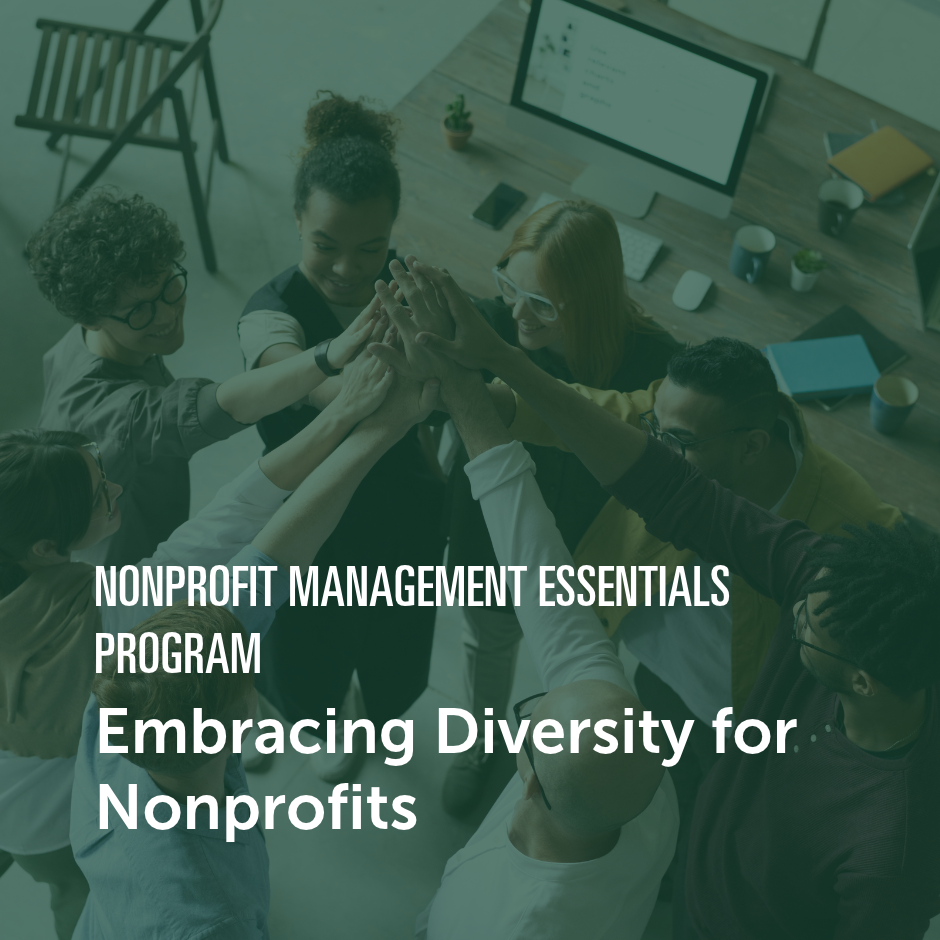 Individuals collaborating in an inclusive and diverse nonprofit environment.