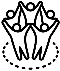 People in a circle to represent community