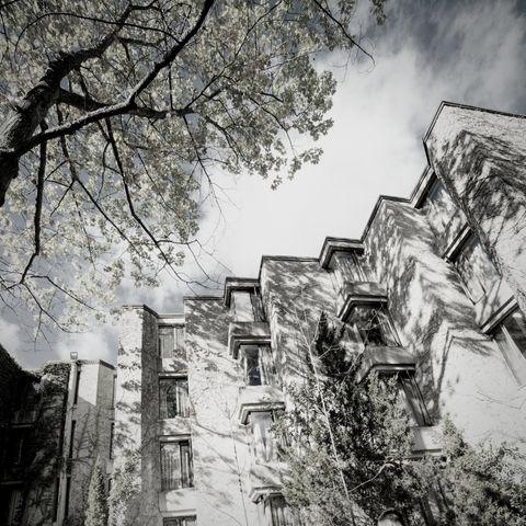 A vintage photo of Champlain College