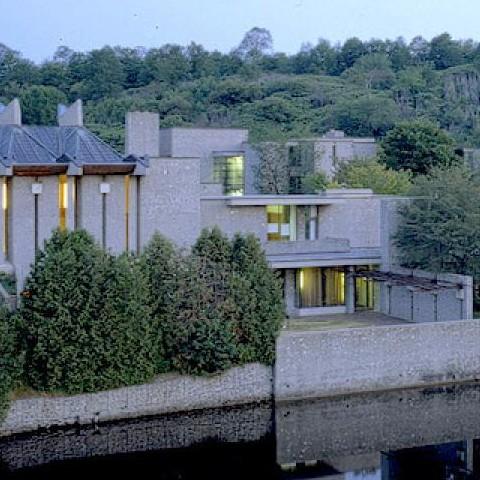 An aerial photo of Champlain