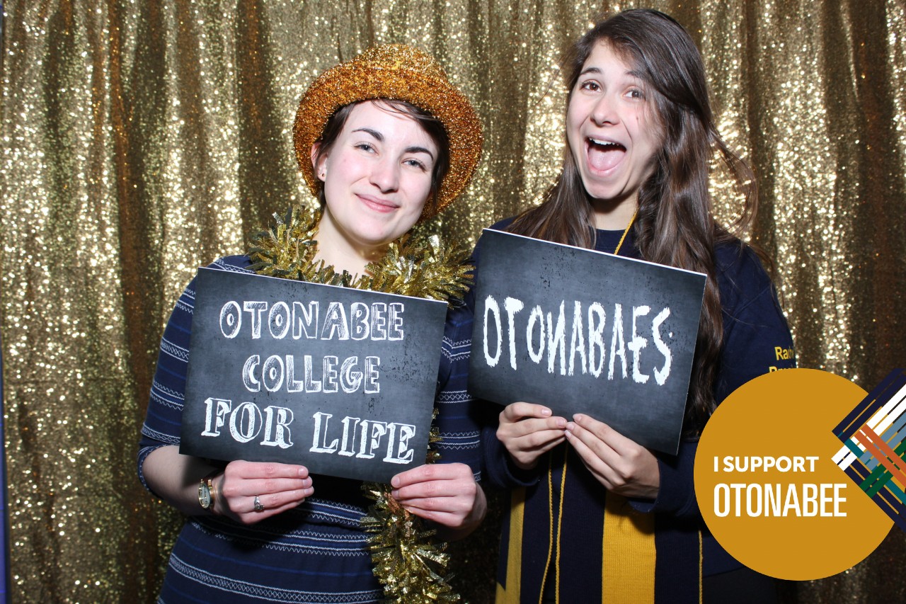 Students at an Otonabee College celebration