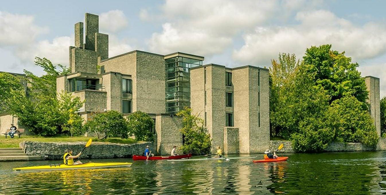 A photo of kayakers in front of Champlain