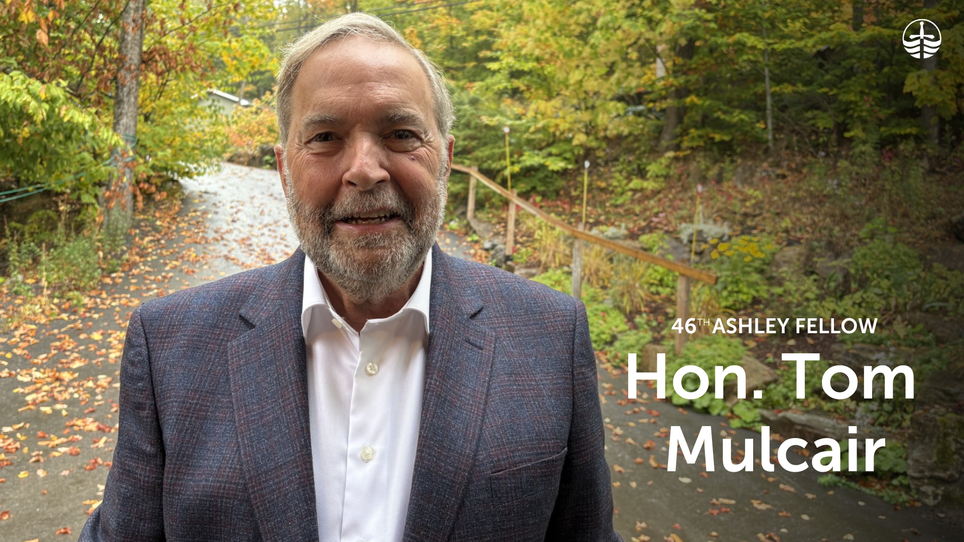 Photo of man with text that reads Hon. Tom Mulcair