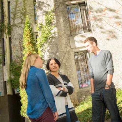 Students in the quad