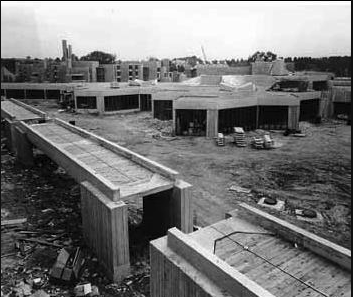 A vintage photo of Lady Eaton under construction