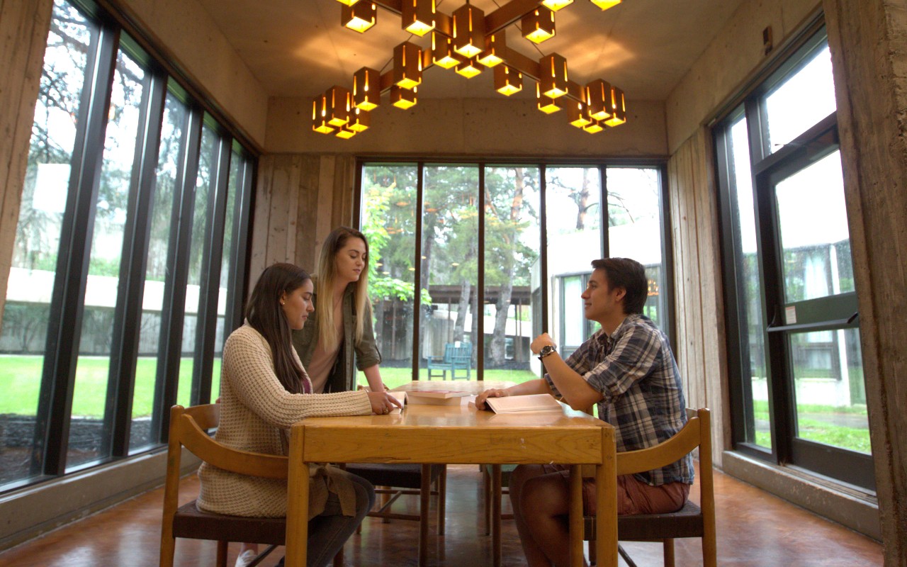 Students studying in the Lady Eaton Dining Hall