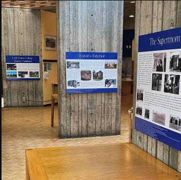 A display on the history of Lady Eaton College