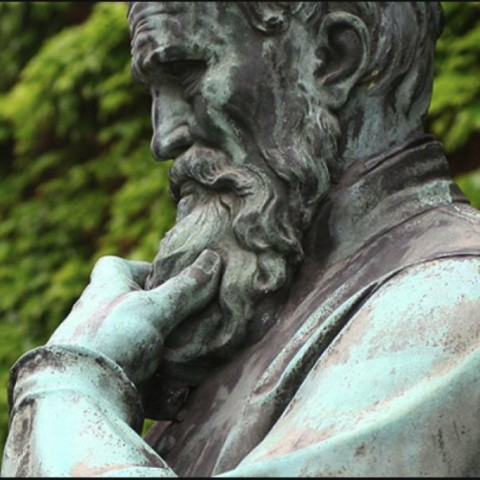 A statue of a philosopher