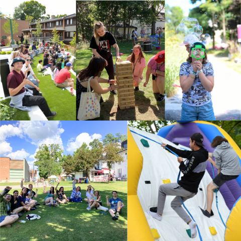 A collage of carnival images