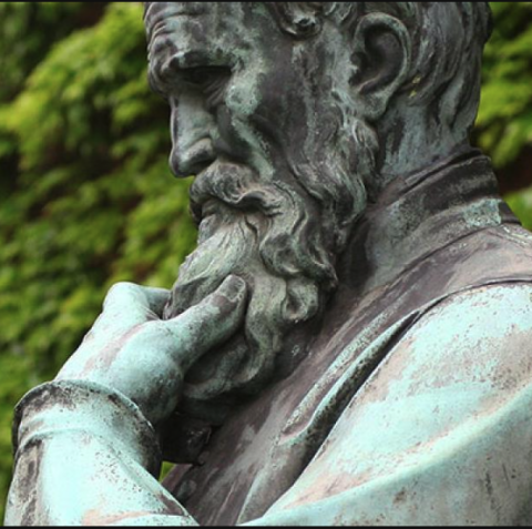 philosopher statue