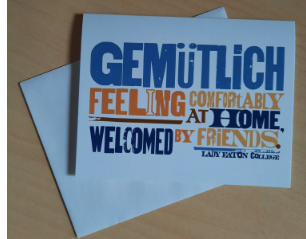 Gemütlich Card with Envelope