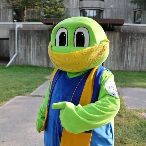 Lady Eaton College's Toad mascot