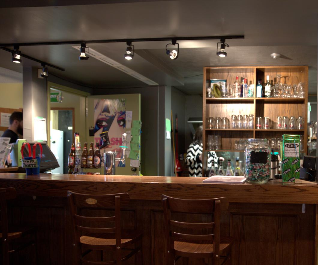 The Ceilie Pub bar and stools
