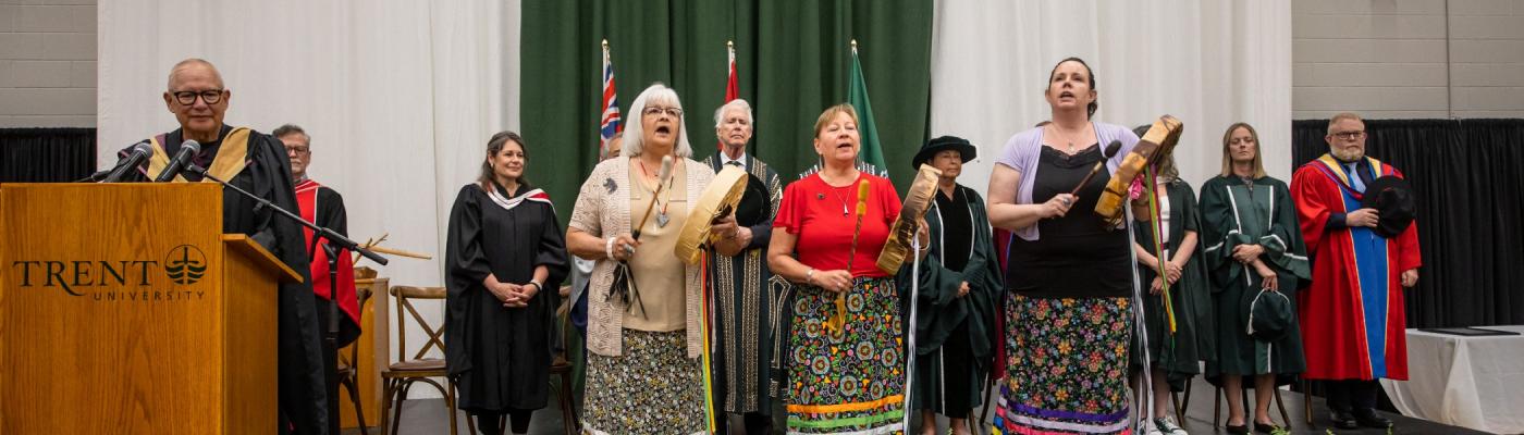 Unity performing at a convocation ceremony