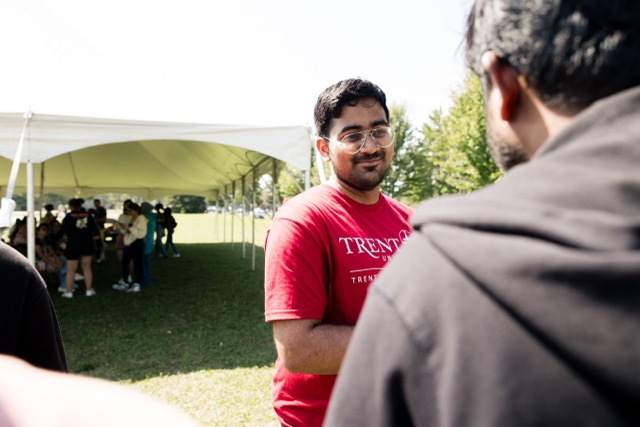international orientation leader welcoming an international student