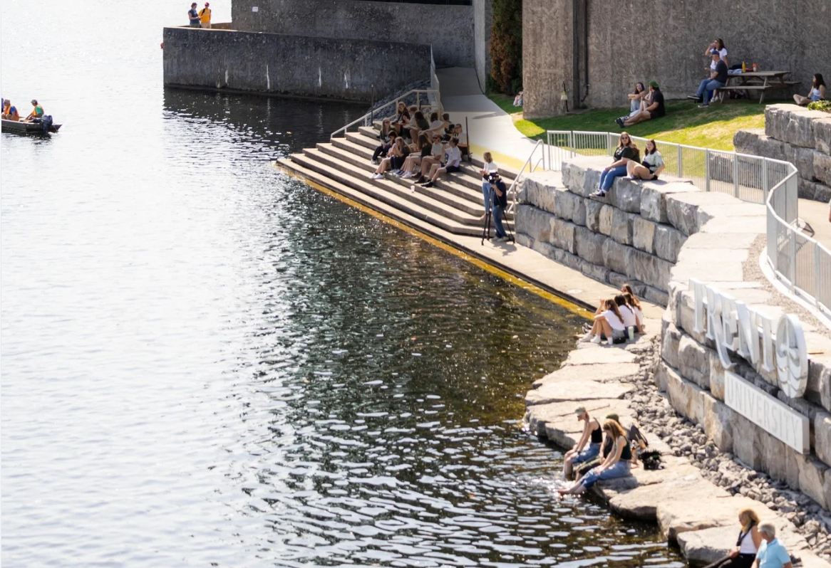 Summer Connect viewing the Otonabee River